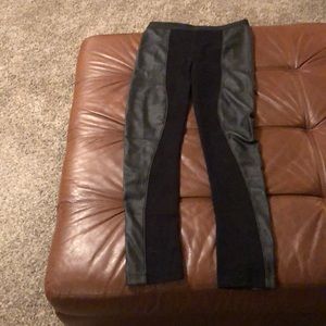 Black leggings - leather